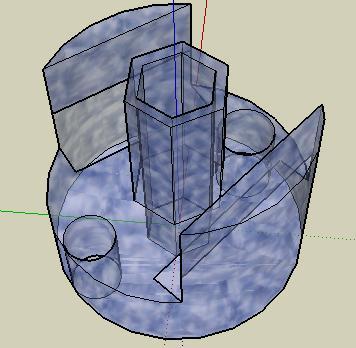 Objeto de escritorio por google sketchup