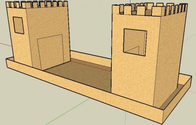 Boceto del puente levadizo